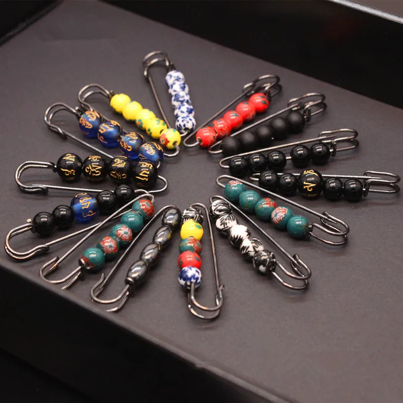 2 шт. большие бусины булавки Винтажная брошь с булавкой ювелирные броши для шали