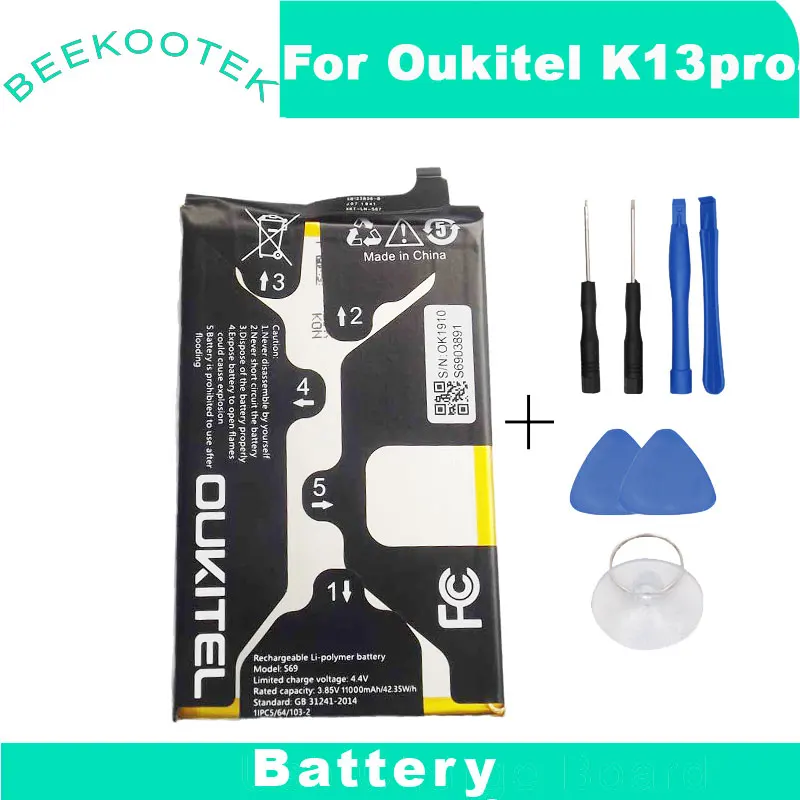 Новый аккумулятор Oukitel K13 Pro 11000 мАч 100% запасные аккумуляторы для Oukitel K13 Pro