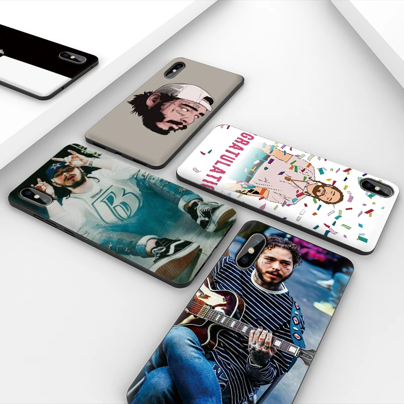 Чехол для телефона iphone 11 Pro Max XR XS MAX X Post Malone Apple 8 7 6 5S s Plus силиконовый чехол из ТПУ с