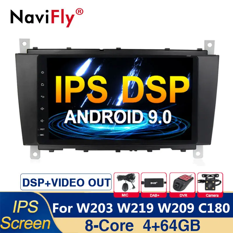 8 ядерный ips DSP Android 9 0 автомобильный мультимедийный плеер gps навигация для Mercedes Benz