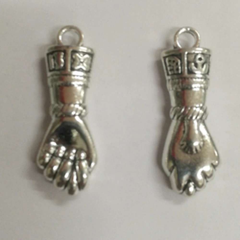 

Charms Pendants For Neck Women Gloves Charms 12x35mm 2pcs