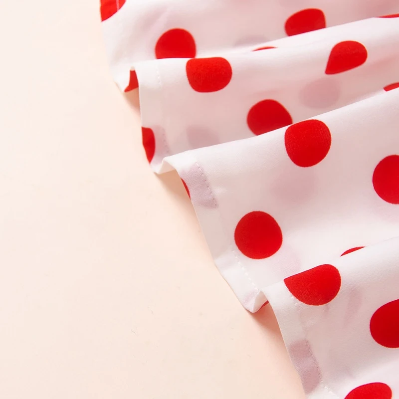 

2021 Hot-Selling Autumn Cute Casual Polka Dot Pattern Dress Baby Kids Girl Long Sleeve Children Princess Dresses