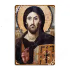 The Христос пантократор Святой принцессы монастырь в синаи металлические знаки паб гараж винтажные жестяные знаки плакаты