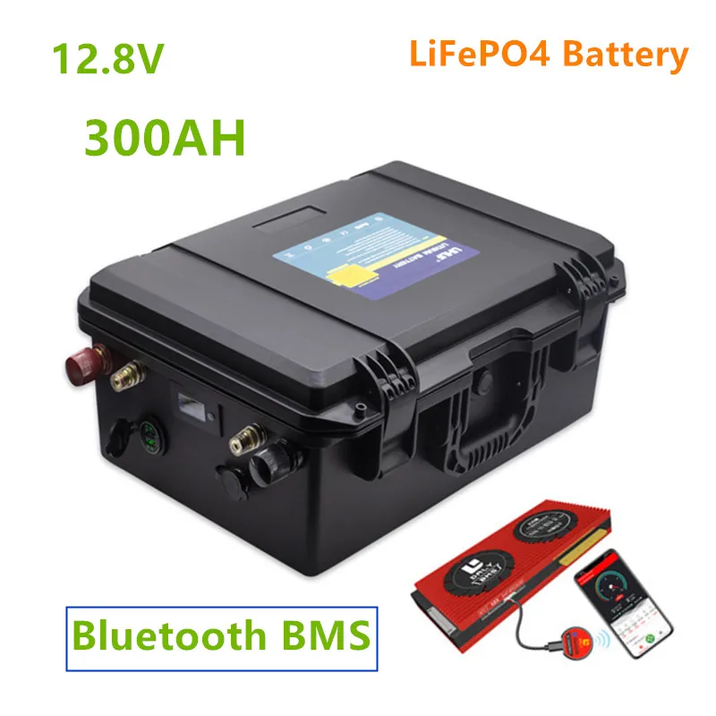 12 В LiFePO4 300ah Батарея Встроенная BMS с Bluetooth lifepo4 8 300AH Аккумулятор для инвертора