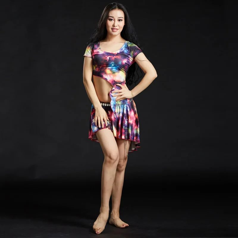 

2021 New Floral Belly Dance Suit, Thin, Sexy and Temperament