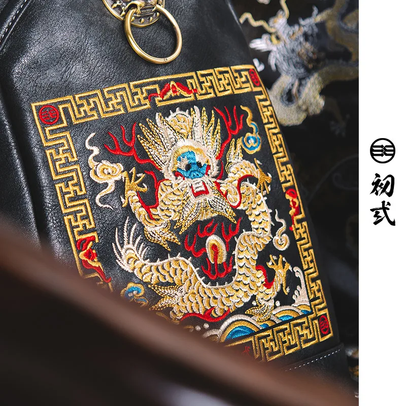 Китайский стиль модные винтажные нагрудные сумки вышивка дракона журавль
