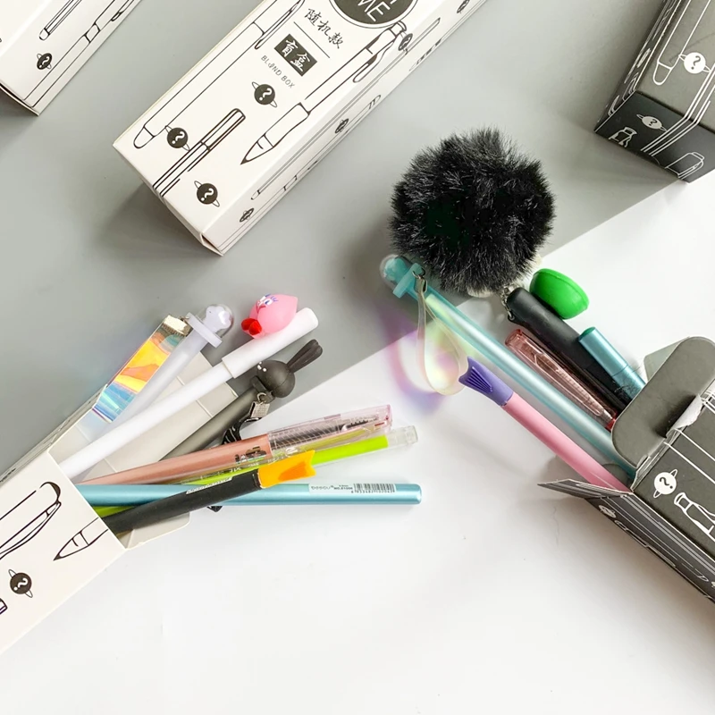 Творческая коробка искусственная ручка/сюрприз Подарочная гелевая ручка для