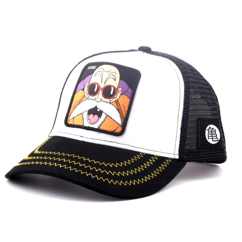 Бренд Вегета чехол Capsule corp Dragon Ball Z Snapback хлопок Бейсбол Кепки Для мужчин Для женщин в стиле «хип-хоп» для папы сетчатая шапка бейсболка дропшиппинг - Цвет: Белый