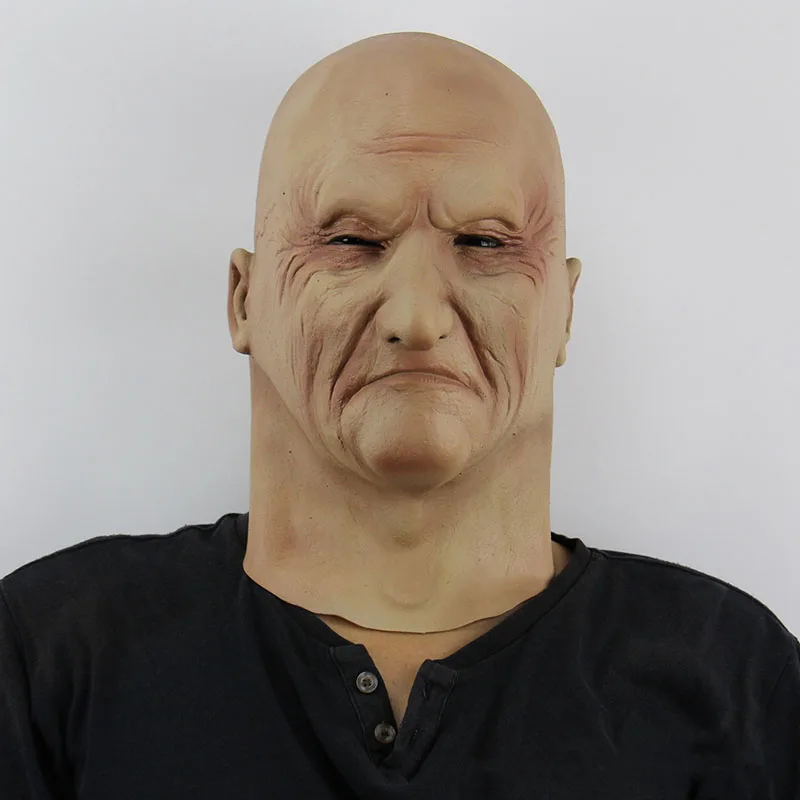 

Halloween Masks Funny Latex Old Man Mask Male Disguise Fancy Head Rubber Party Costumes Villain Joke Xmas Cosplay Costume Props