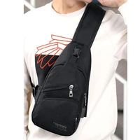 2020male shoulder bags usb charging crossbody bags men anti theft chest bag school summer short distance trip messengers bag