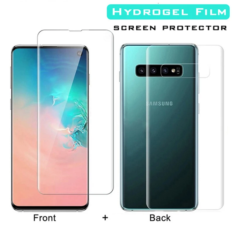

20D Front Back Full Cover Hydrogel Film For Samsung Galaxy S9 S21 S10 S20 Plus Screen Protector Note 8 9 10 Plus S10e Not Glass