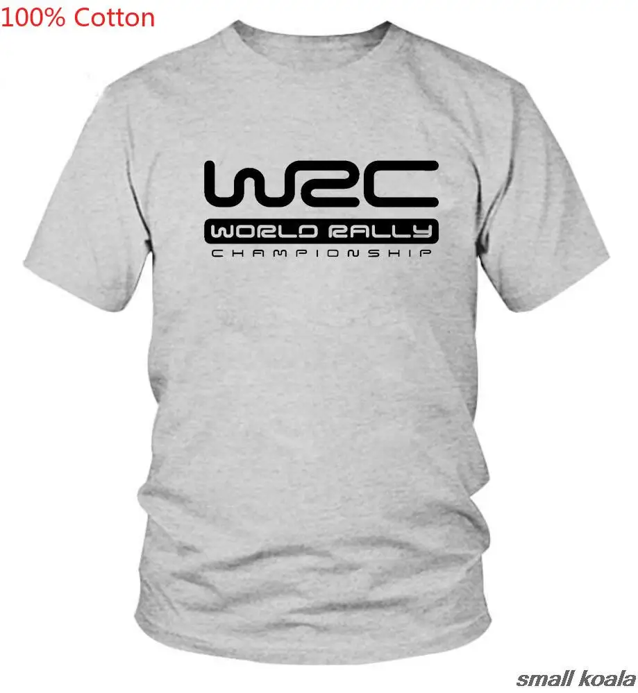 Новинка 2017 футболка с принтом логотипа в стиле WRC коротким рукавом для чемпионата