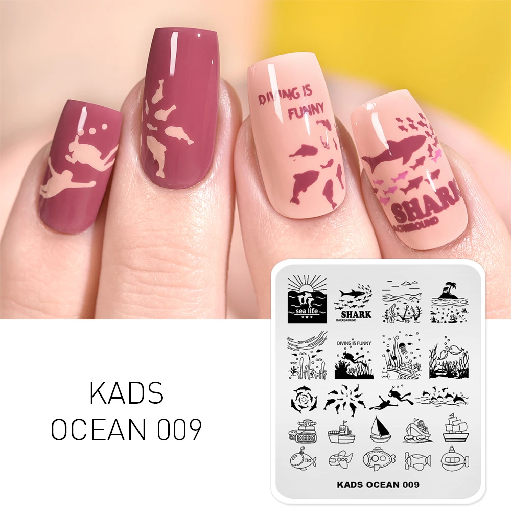 Фотография подводного пейзажа рисунок пластина для стемпинга ногтей фотография