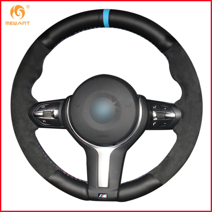 Чехол для руля BMW F87 M2 F80 M3 F82 M4 M5 F12 F13 M6 F85 X5 M F86 X6 F33 F30 M|steering wheel cover|suede steering coverwheel cover |