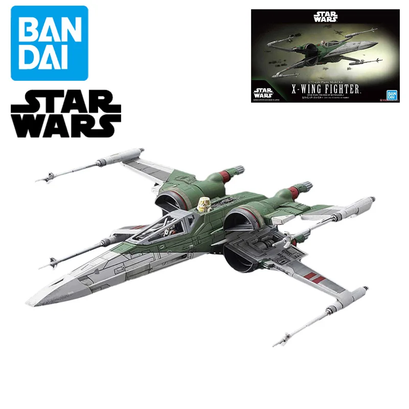

Bandai Звездные войны X-Wing Звездный истребитель The Rise of Skywalker 1/72 сборные экшн-фигурки декоративные модели игрушки подарок на день рождения