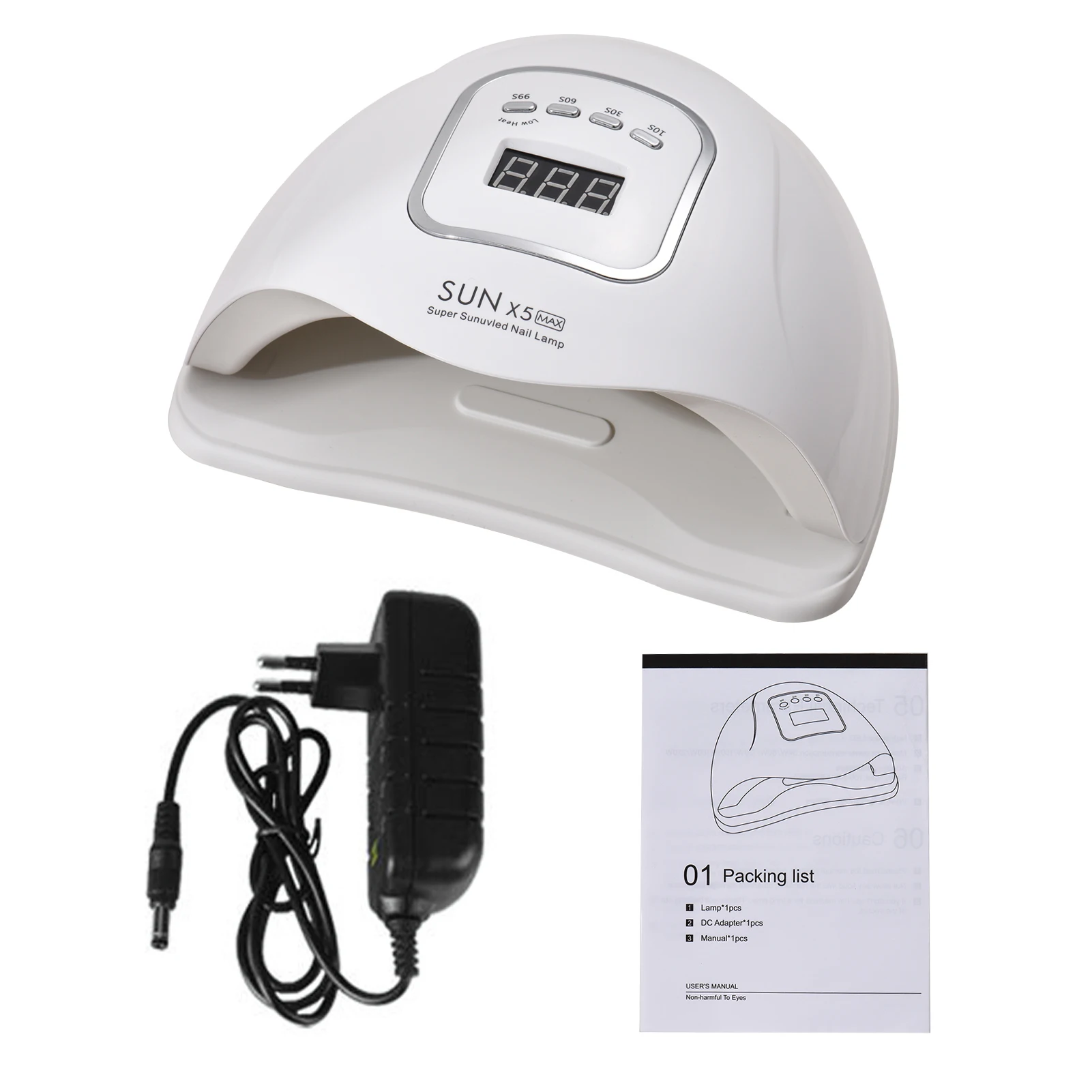 New 150W UV LED Nail Lamp Gel Dryer with Smart Sensor 4 Timers Setting LCD Screen for Curing Fingernails Toenails Art | Красота и
