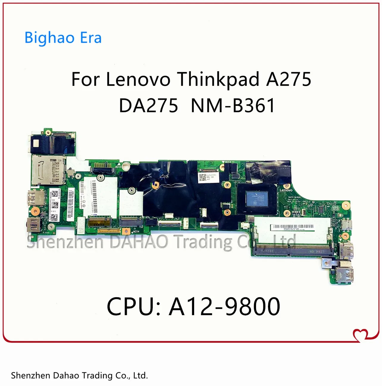 

FRU: 01HY465 01HY468 01HY473 01HY476 для ноутбука Lenovo Thinkpad A275 материнская плата DA275 NM-B361 материнская плата AMD A12-9800 CPU