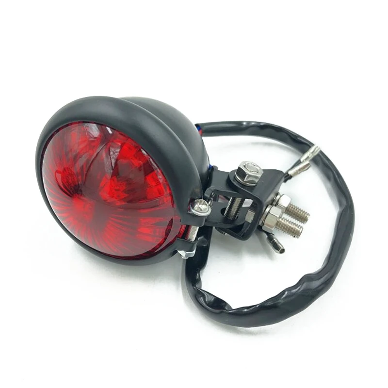 

Motorcycle Red 12V LED Adjustable Cafe Racer Style Stop Tail Light Motorbike Q39F
