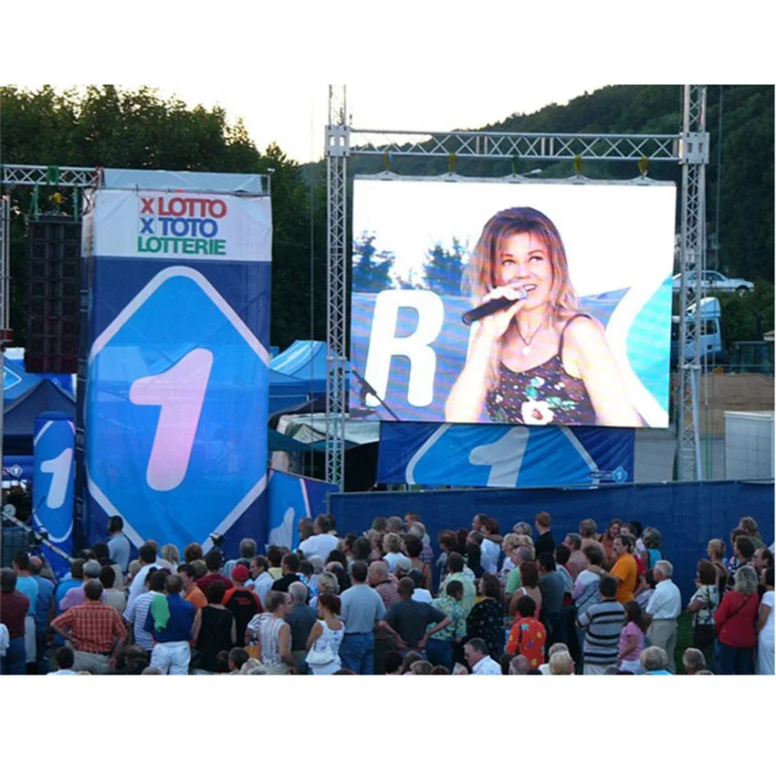 Уличный водонепроницаемый светодиодный дисплей P4 512x512 мм 128*128 точек литой