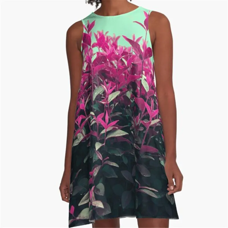 

Fashion Women summer dresses Planetary Party Printed A-Line Boho Dress for women harajuku Sexy ladies mini short beach dress