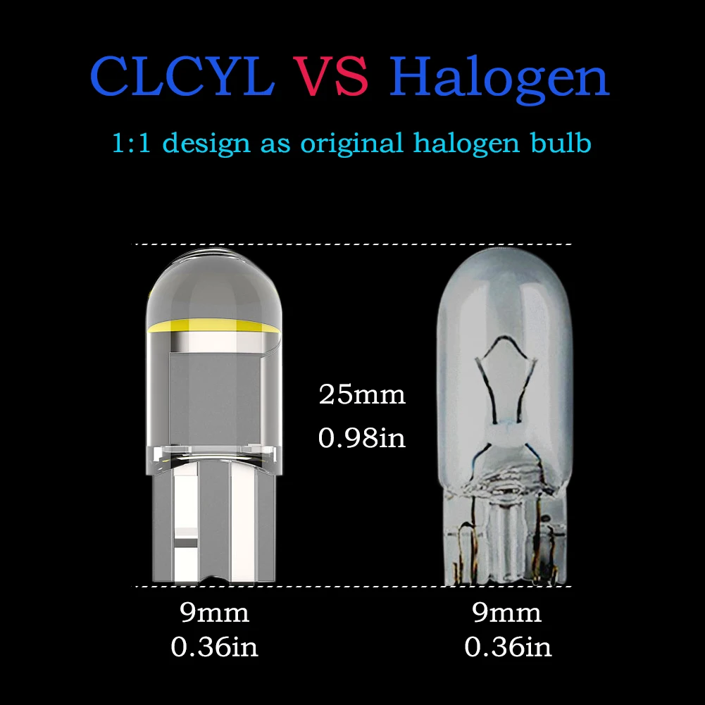 Автомобильный внутренний светодиодный светильник CLCYL T10 W5W для G30 E39 E87 E90 E60 E36 5W5