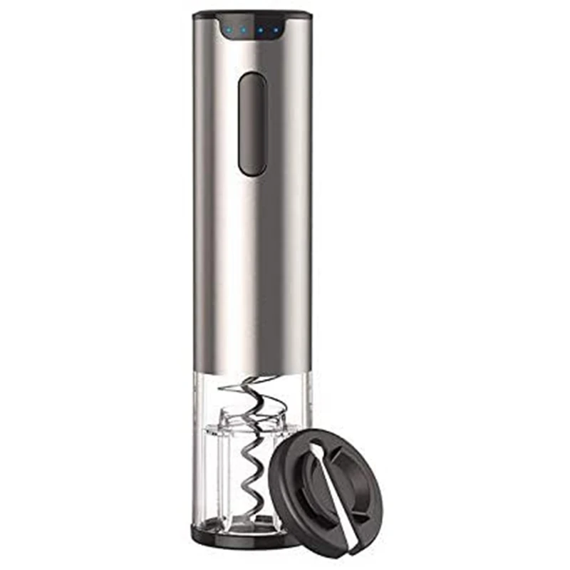 

USB Charging Automatic Corkscrew Opener Puller with Foil Cutter for Wine Bottle Electric Wine Bottle Opener for Home Use