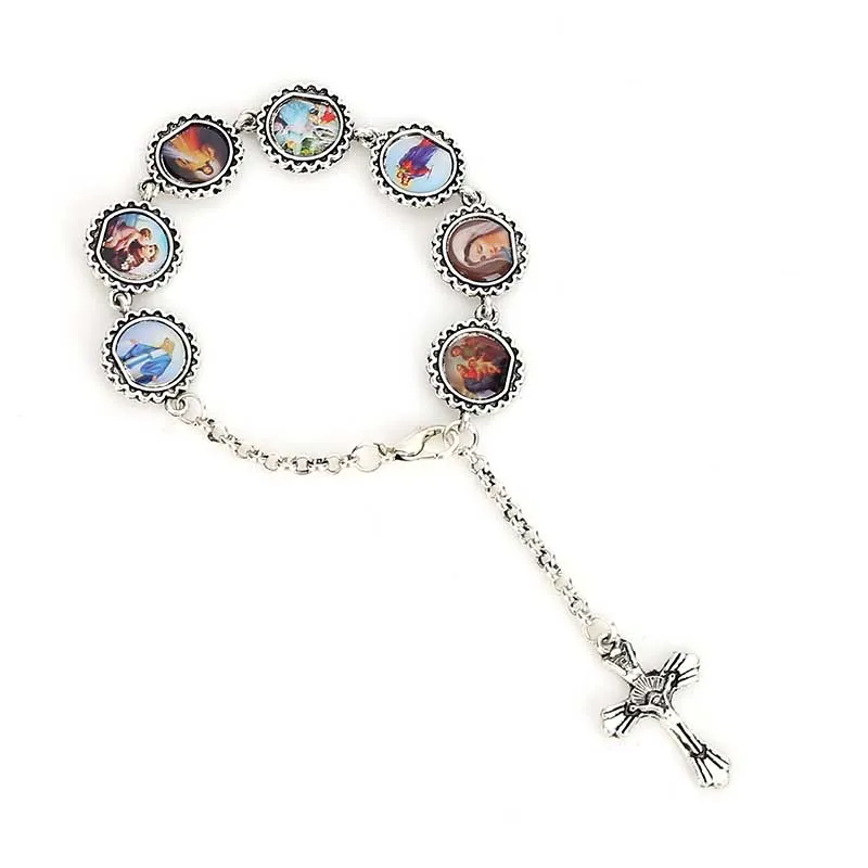 Религиозный браслет с крестом Иисус Дева Мария икона для мужчин и