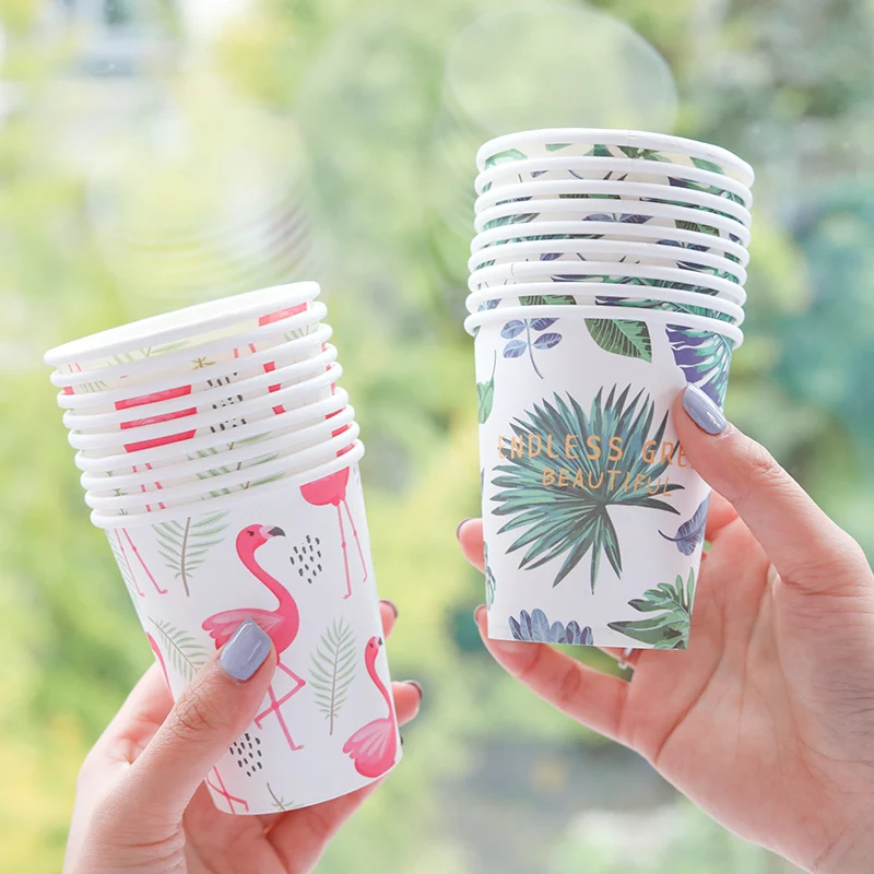 Бумажная чашка с логотипом и узором 9 унций 250 мл|Одноразовые чашки| |