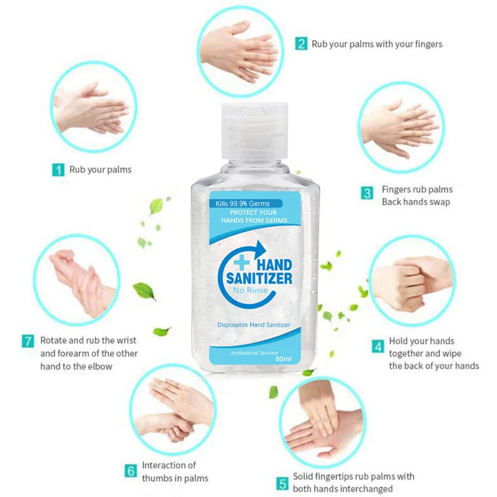 60ML Disposable Hand Sanitizer Fast Speed Dry Lotion Home Cleaner Long Lasting|Универсальные чистящие средства| |