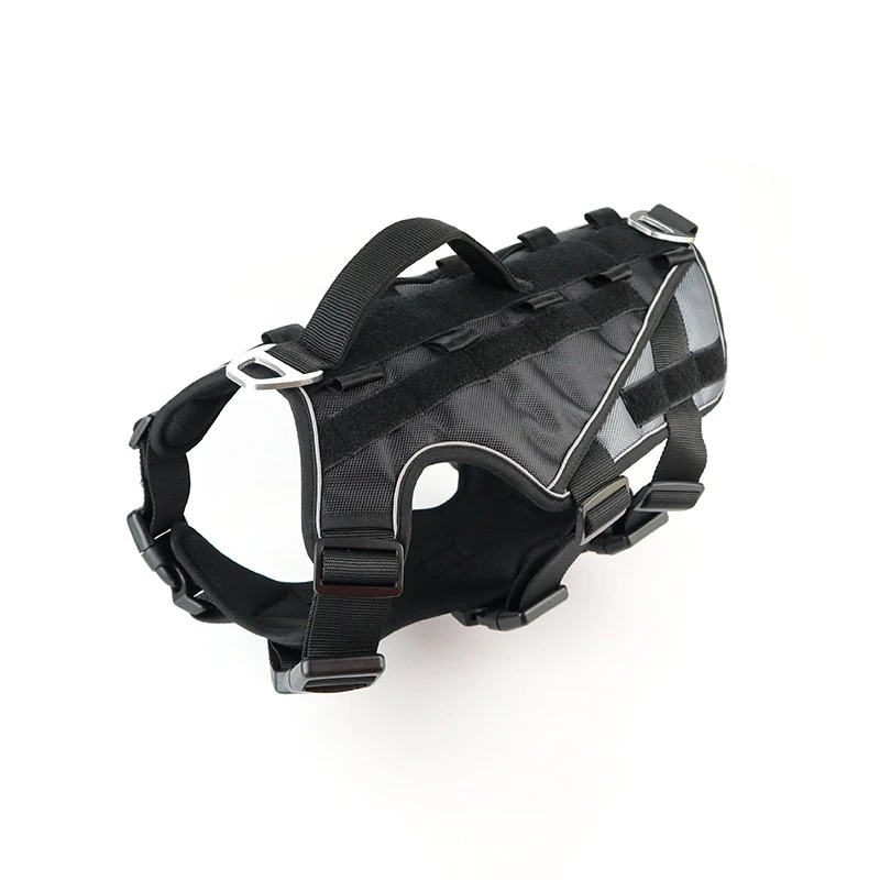 

Army Dog Harness Explosion-Proof Black Breathable Adjustable Military Training Working Dog Harnesses For Large And Medium Dogs