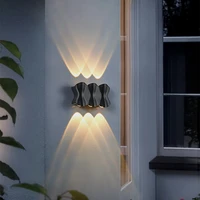 nordic led wall lamps aluminum waterproof indooroutdoor wall lights for homeporchgarden bathroom light led luminaire 4w6w8