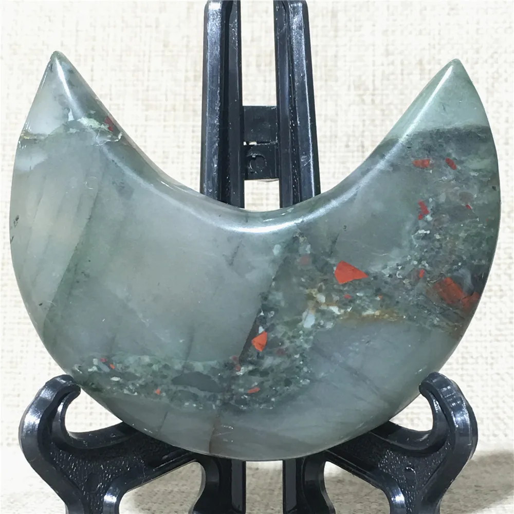 

Natural Bloodstone Quartz Crystal Home Furnishing Wedding Decoration Stone Globe Reiki Masters Moon Ornaments