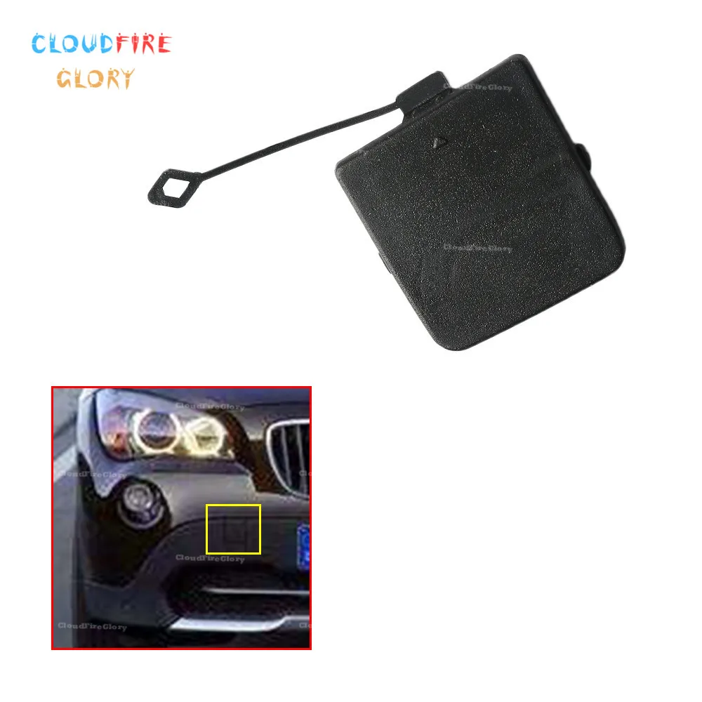 

CloudFireGlory 51122990609 51122990610 Left Or Right Rear Bumper Trailer Cover Tow Haul Hook Cap For BMW X1 E84 2012