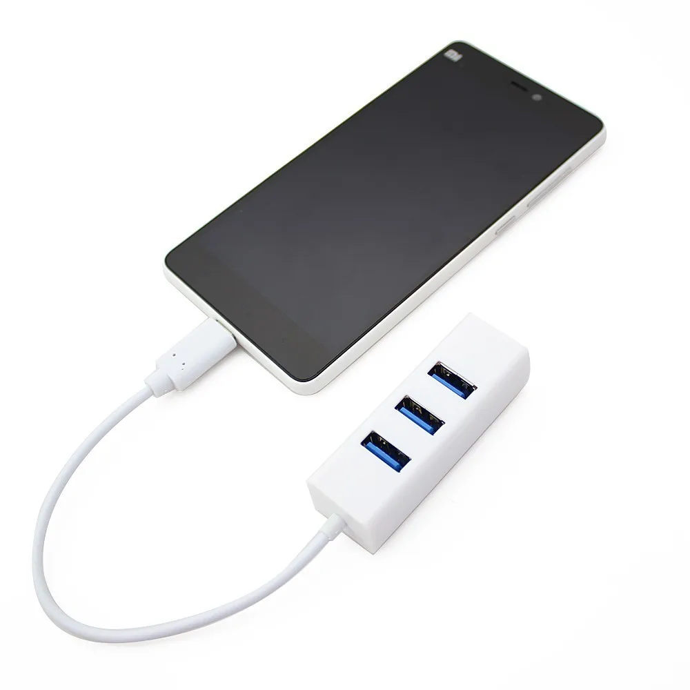 CHYI USB 3.1 Type-C 4 Ports Hub USB-C Splitter OTG High Speed Multi Type-c Micro 3.0 For Computer Smartphone Macbook Air | Компьютеры и