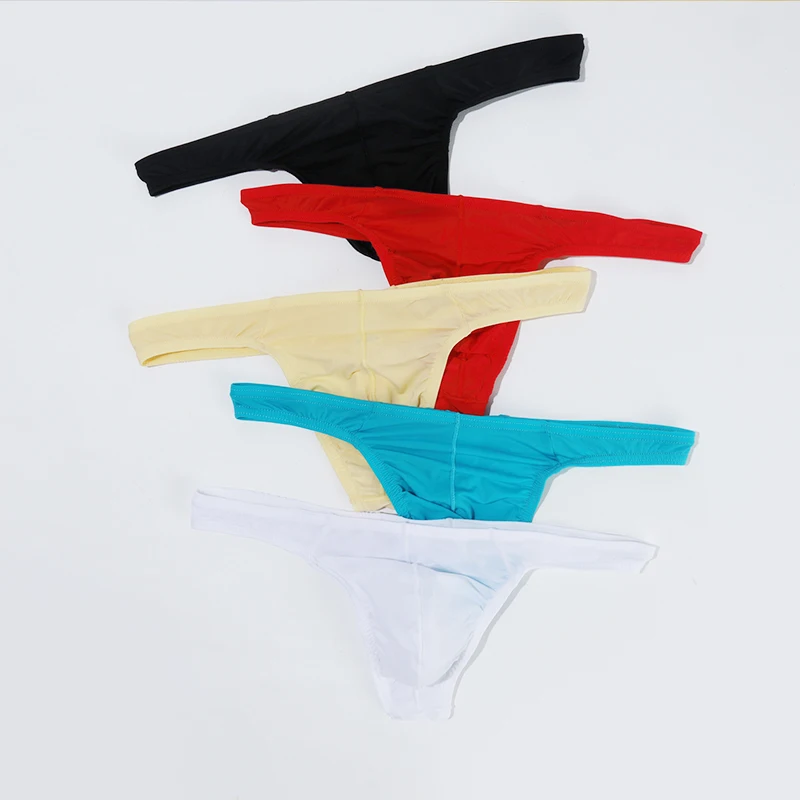 AIIOU Sexy Men Underwear Gay Thongs & G-Strings See Through Transparent ...