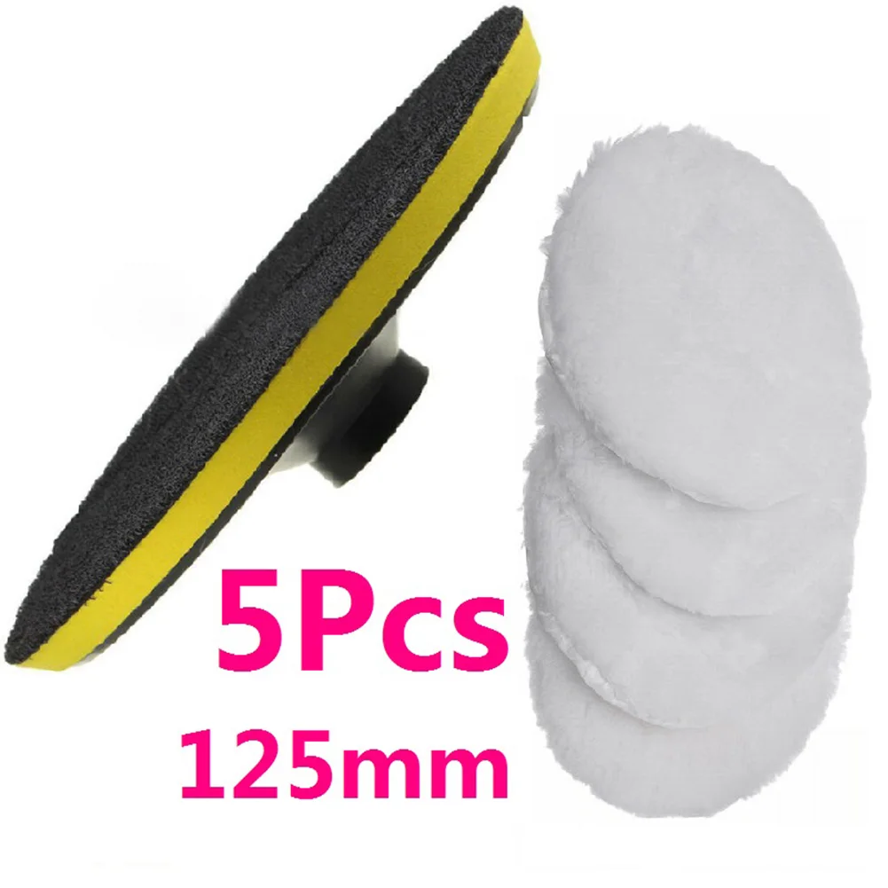 

5Pcs Car Polisher pad Buffing Polishing Pad 150mm Buffing Polishing Car Polisher