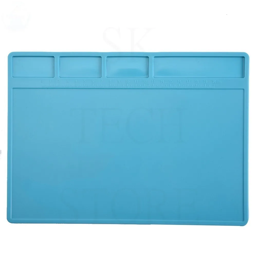 1PCS ESD Heat Insulation Working Mat Heat Insulation Silicone Soldering Pad Mat 28x20cm For Maintenance Platform Repair Tool