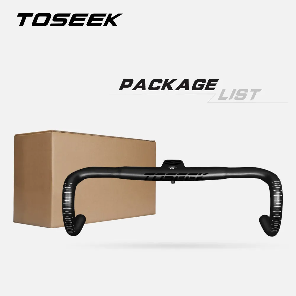 Купить Новинка 2021, цельная ручка для велосипеда TOSEEK из углеродного волокна, интегрированный цельный руль, руль для дорожного велосипеда