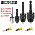 Бесключевой Сверлильный Патрон Отвертка ударная отвертка 14 дюйма сверлильный патрон с шестигранным хвостовиком сверлильный инструмент быстросменный переходник