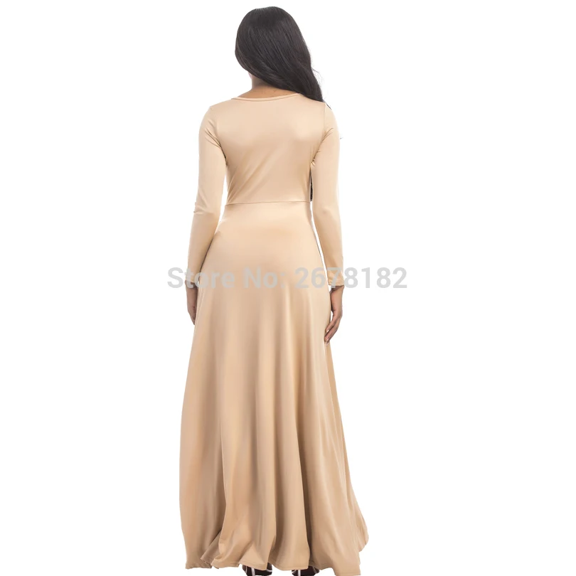 Плюс размер вечернее платье туника для вечеринки полных 2018 Весна Длинный рукав