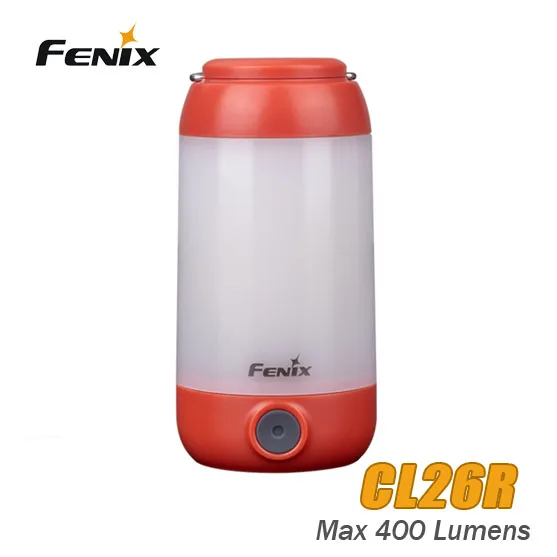 Белый и красный светодиодный фонарь Fenix CL26R 18650 перезаряжаемый от USB для кемпинга с