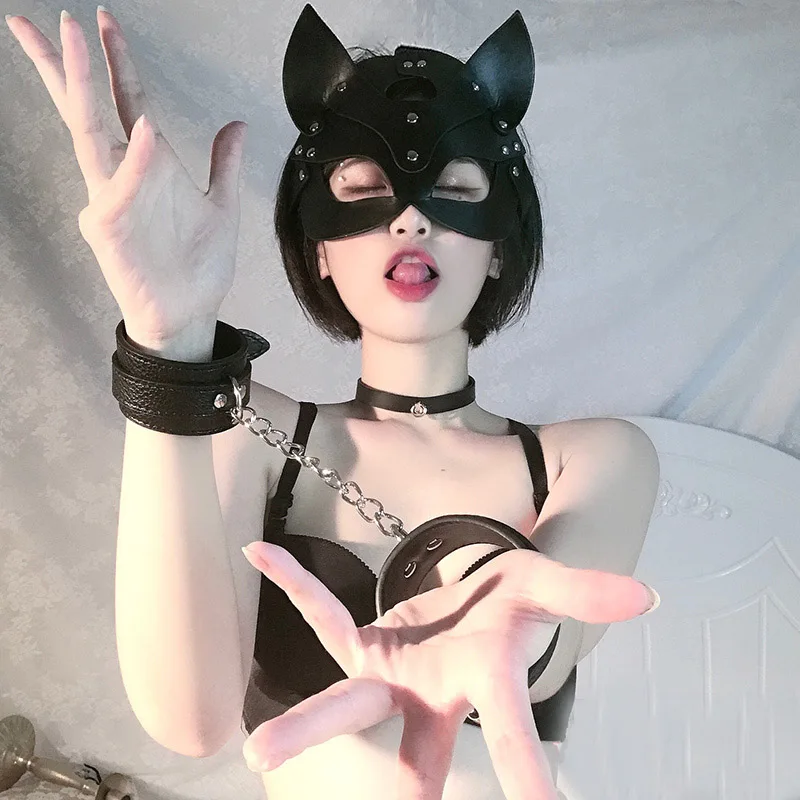 Эротические Фетиш игрушки сексуальная женская маска для секса кошачья полумаска