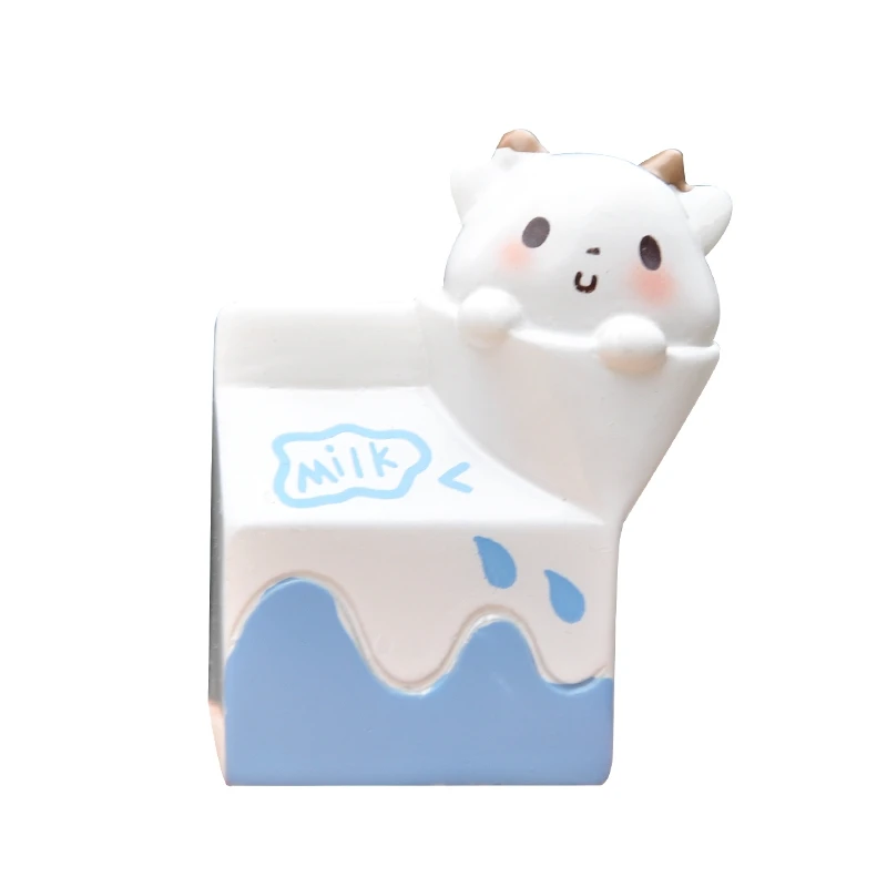 Мини-животное Kawaii креативная мультяшная корова Кукла для ремесленных фигурок из