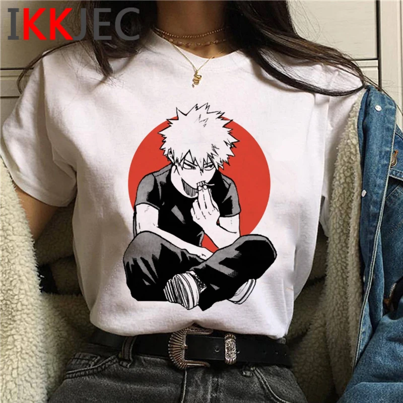 

Футболка с надписью My Hero Academia, Женская Повседневная Уличная Одежда большого размера