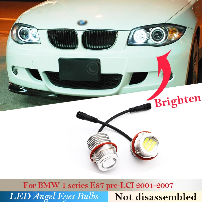 

120W pair LED Headlight Angel eyes bulb Halo Rings Light For BMW 1 5 6 7 X5 X3 Series E87 E39 M5 E60 E61 E63 E64 E65 E53 E66 E83