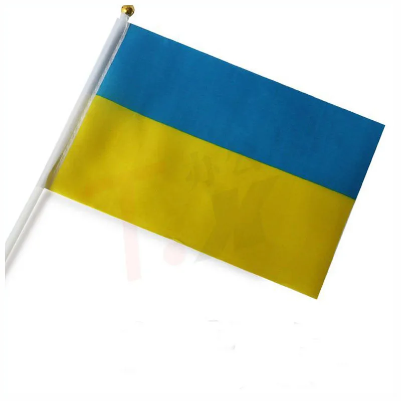 

5.5*8.2 Inches Flag Banner,14*21 CM Ukraine Flag For Celebration 100PCS