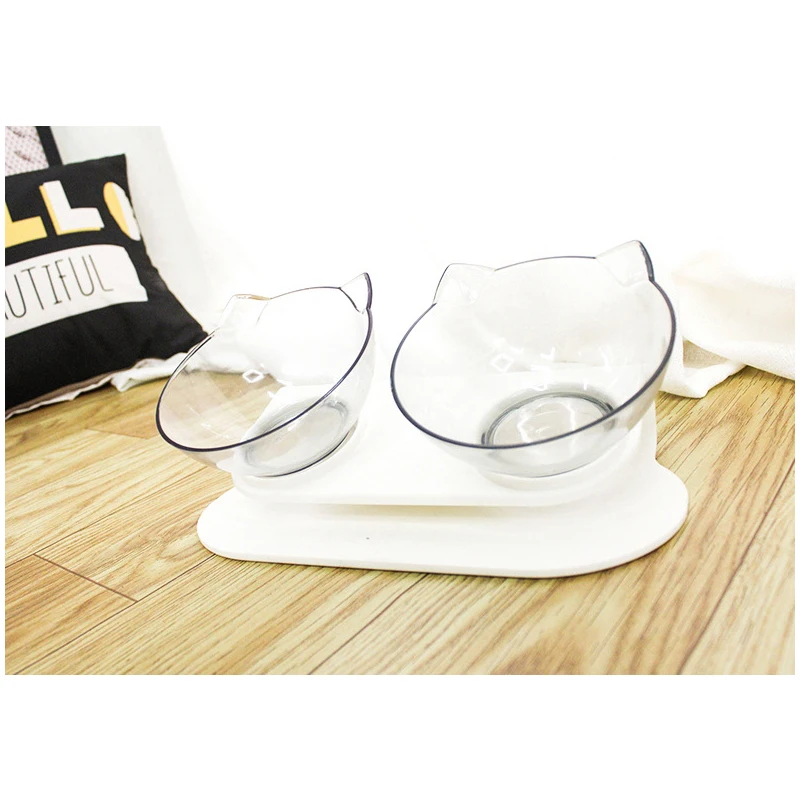 owl with HPet Cats Transparent Bolder Anti-slip Cat Food Dish Pet Feeder Water Bowl Perfect For And Small Dogs Supplies | Дом и сад