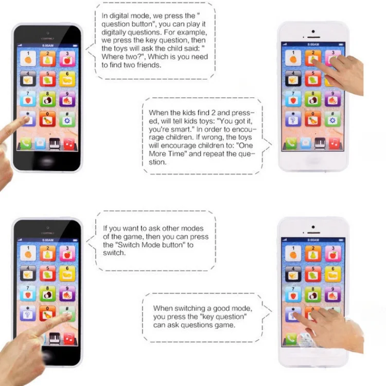 Дети обучающих игрушек для детей дошкольного возраста мобильных телефонов с