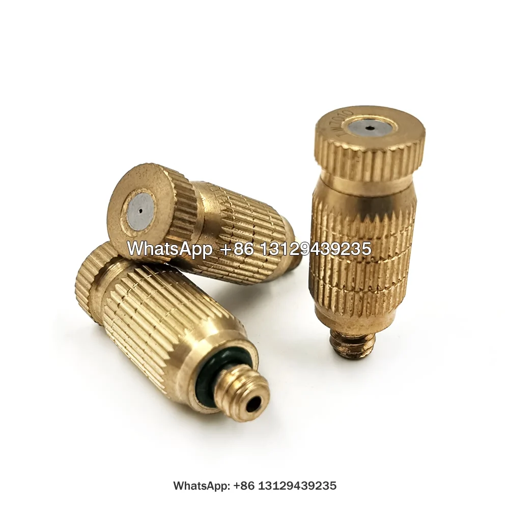 Fog Misting Nozzle Anti Drip fog mist 3/16&quot Thread Brass Fogging Garden Sprinklers | Дом и сад