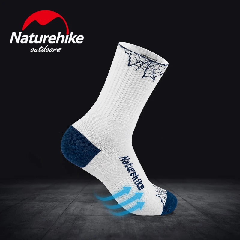 Спортивные носки Naturehike из 40% хлопка уличные многофункциональные дышащие COOLMAX